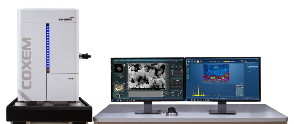 EM-30AX系列桌面SEM与牛津X-ACT和AZTECONE软件