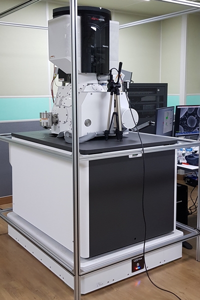 VAIS-PB振动隔离与FEI Thermofisher Verios SEM