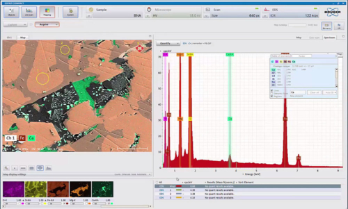 Bruker Esprit Compact EDS用于桌面SEM
